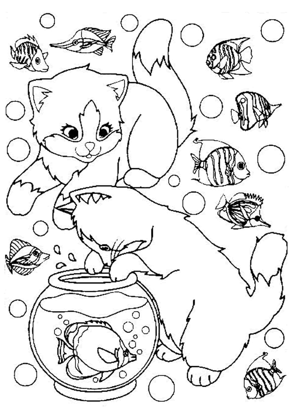 coloriage chat a imprimer gratuit