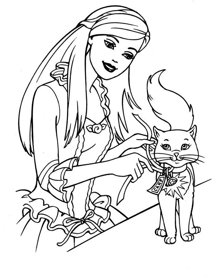 coloriage chat coeur