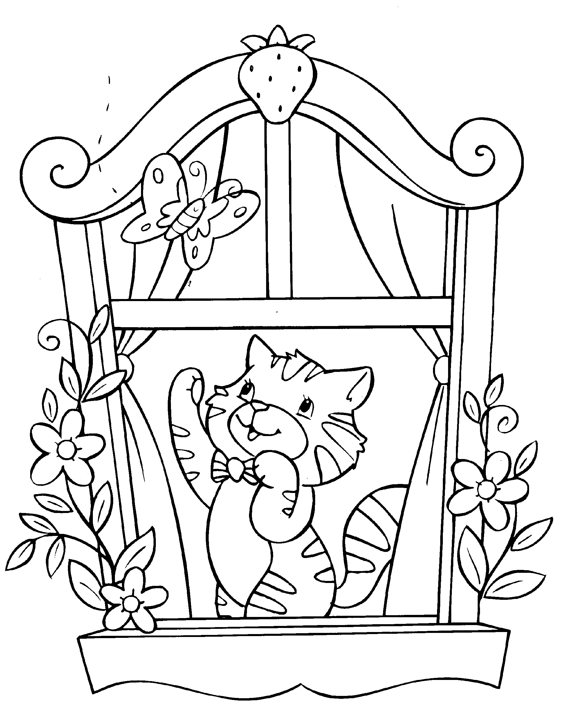 Chat coloriage
