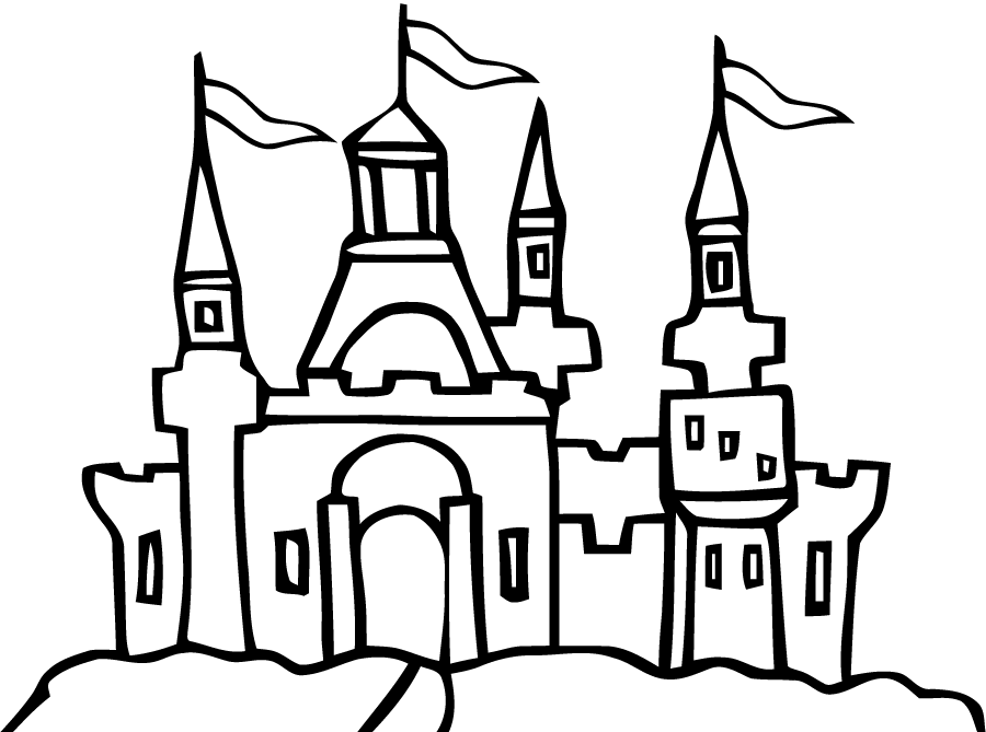 Coloriage Châteaux à imprimer