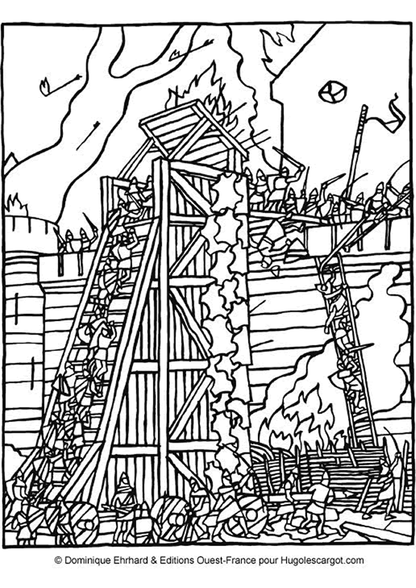 28 dessins de coloriage Chateau Fort à imprimer