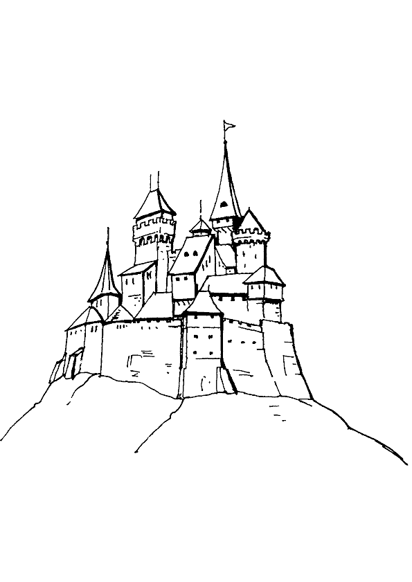 coloriage magique chateau fort maternelle