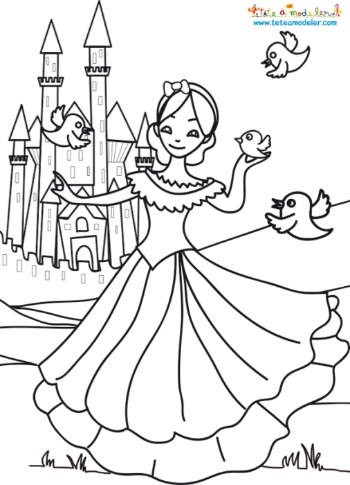 Coloriage204 Coloriage Chateau Princesse