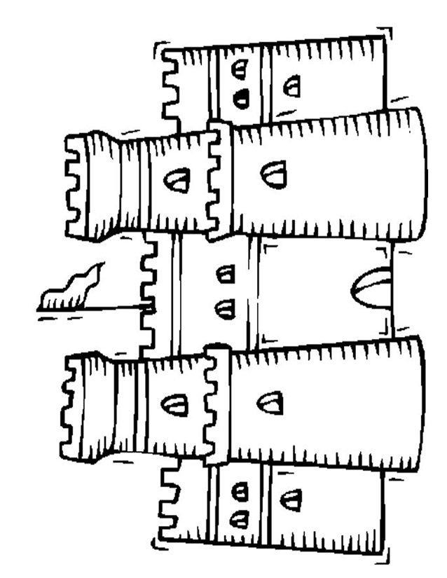 coloriage  dessiner chateau de sable