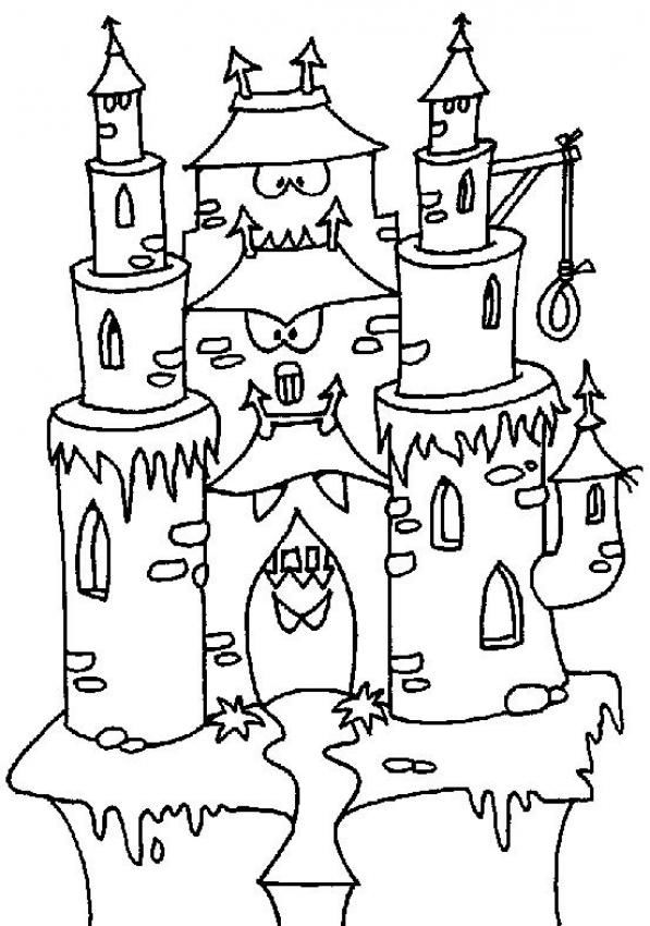 dessin  colorier chateau la reine des neiges