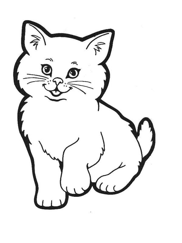 coloriage chaton trop mignon a imprimer