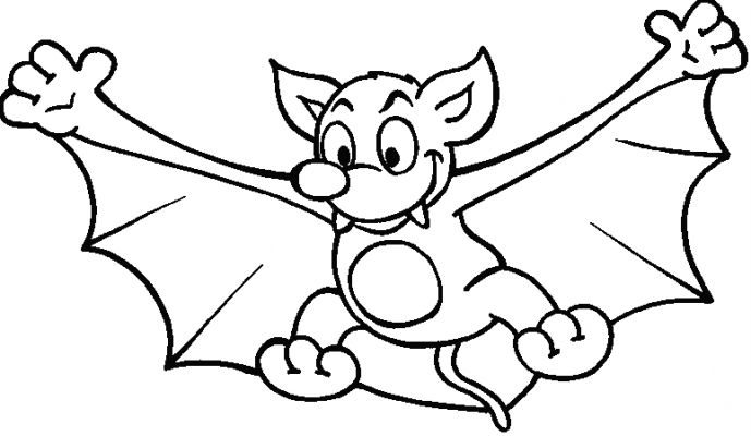 coloriage chauve souris - Chauve souris vampire Coloriages Nature et animaux 