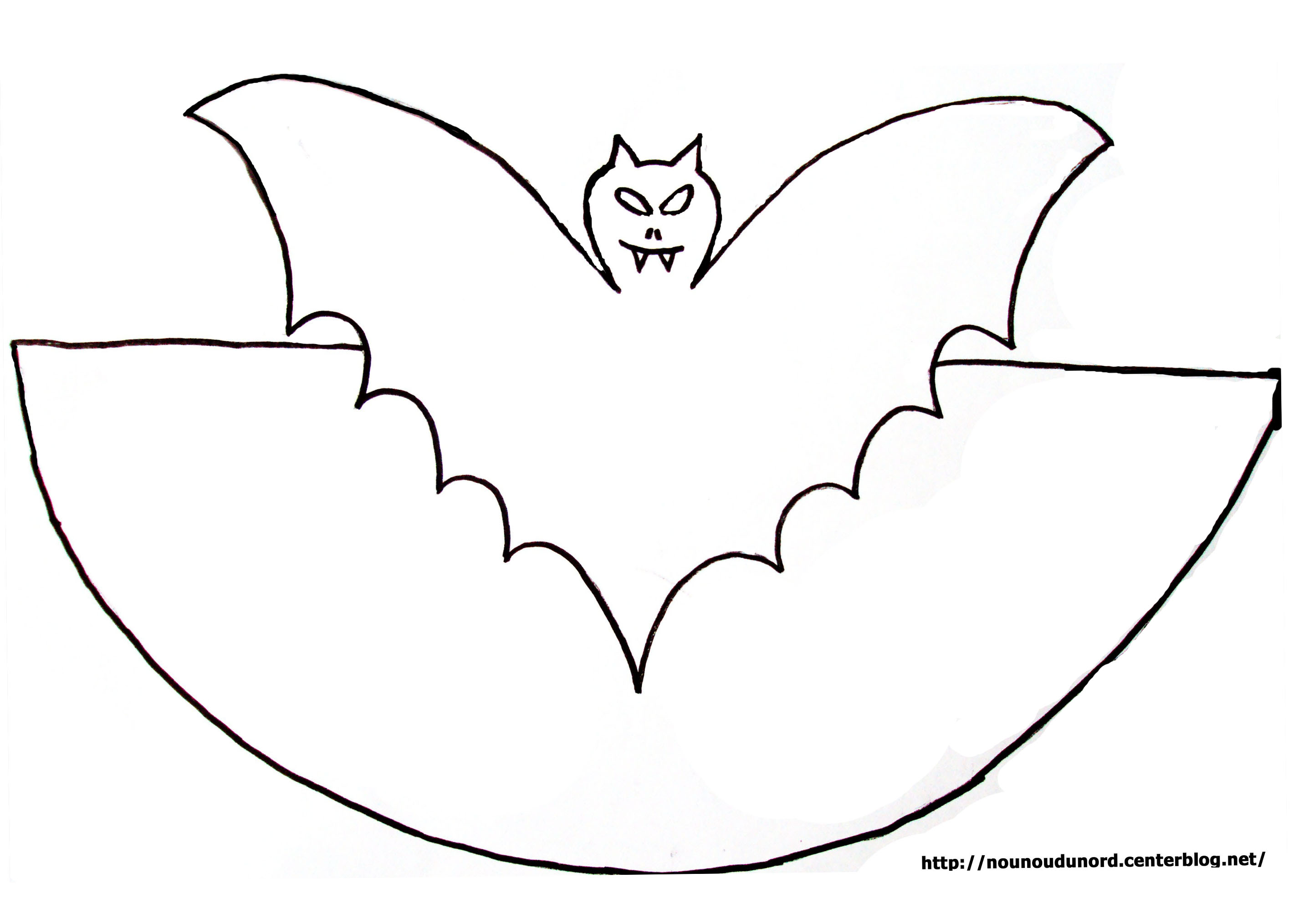 dessin de chauve souris pour halloween