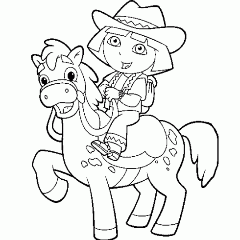 coloriage cheval en ligne