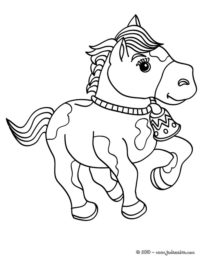 coloriage cheval en ligne