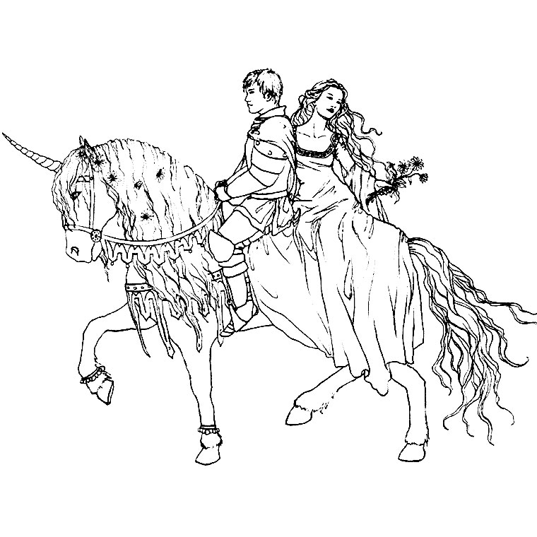 coloriage cheval gratuit