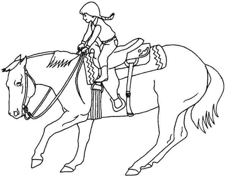 coloriage cheval gratuit