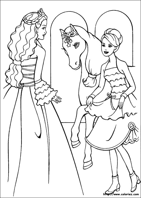 coloriage cheval qui saute