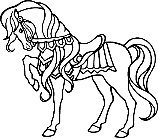 119 Dessins De Coloriage Cheval à Imprimer