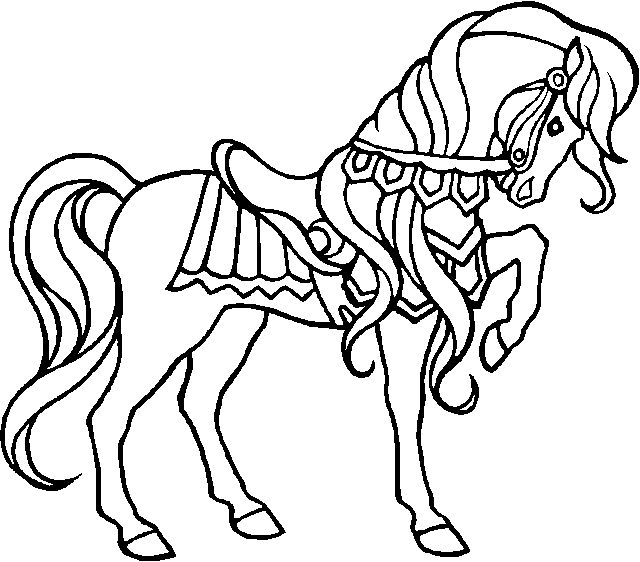 coloriage à imprimer cheval gratuit