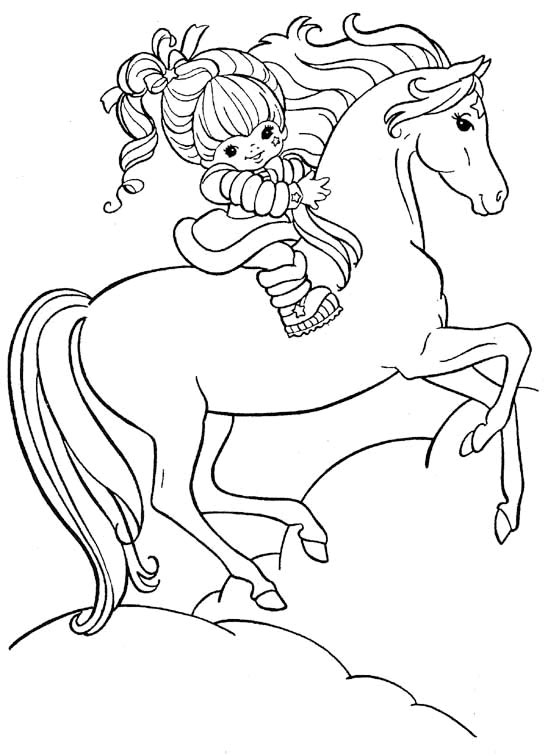 coloriage cheval hugo l'escargot