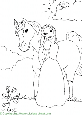 coloriage cheval cabré