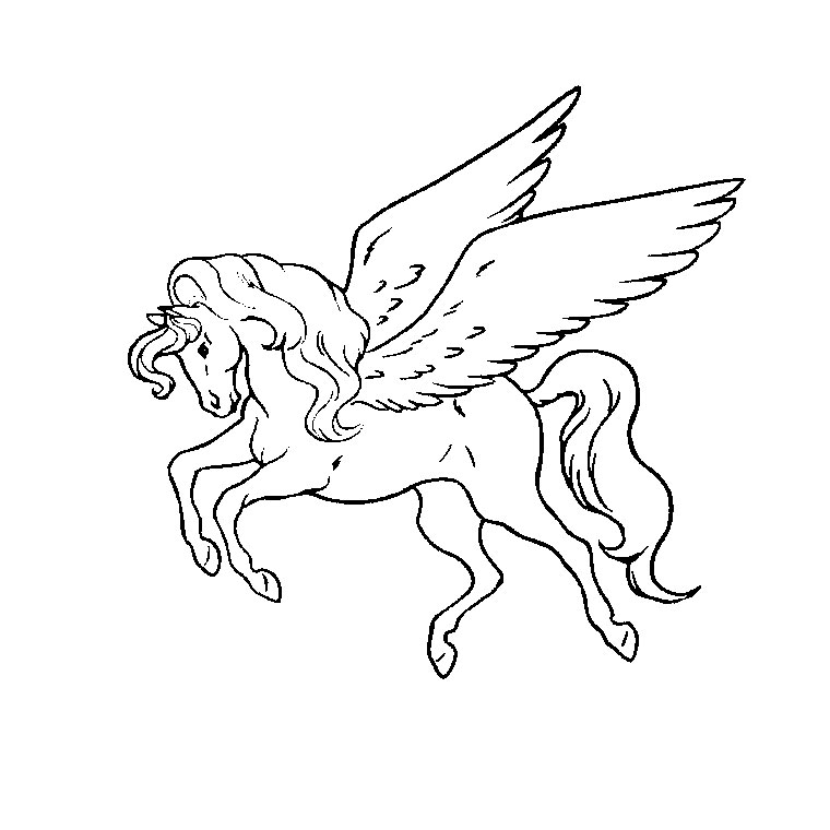 coloriage ordinateur cheval