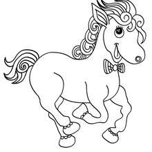 Dessin Kawaii Coloriage A Imprimer De Cheval Qui Se Cabre