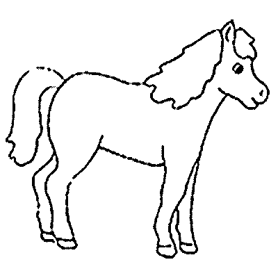 coloriage équipement cheval