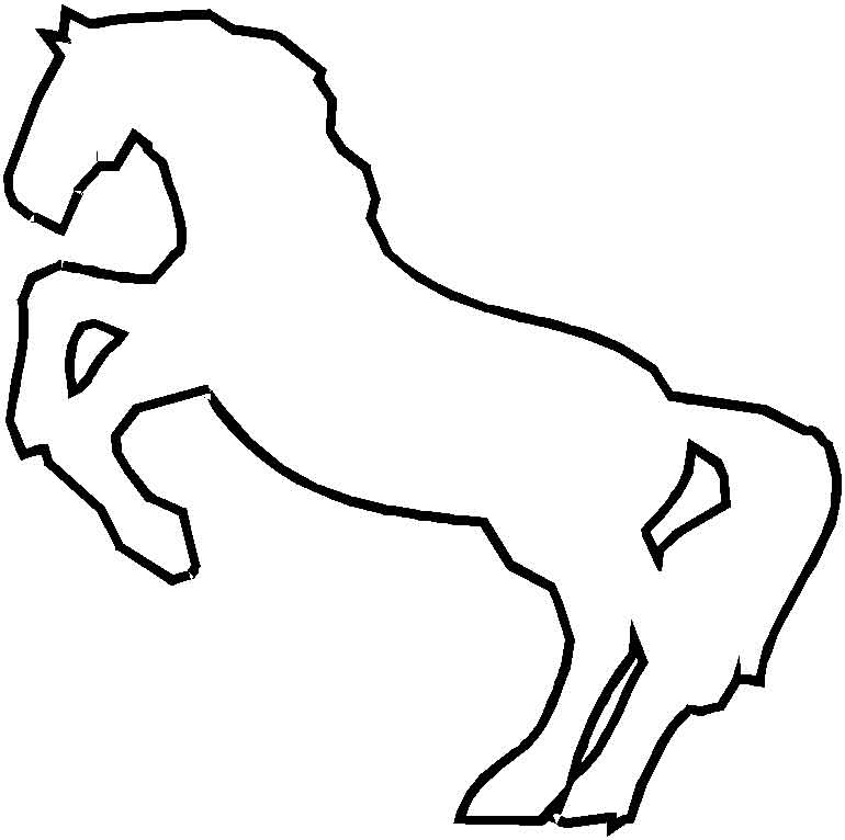 119 Dessins De Coloriage Cheval à Imprimer