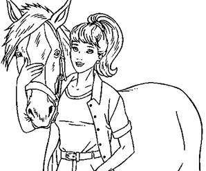 coloriage cheval grand galop imprimer