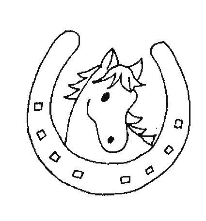 coloriage cheval tete