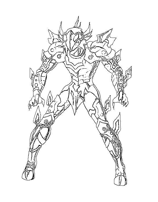 20 dessins de coloriage Chevalier Du Zodiaque à imprimer coloriage chevalier du zodiaque
