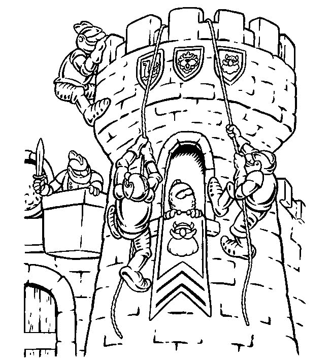 dessin chevalier sur dragon