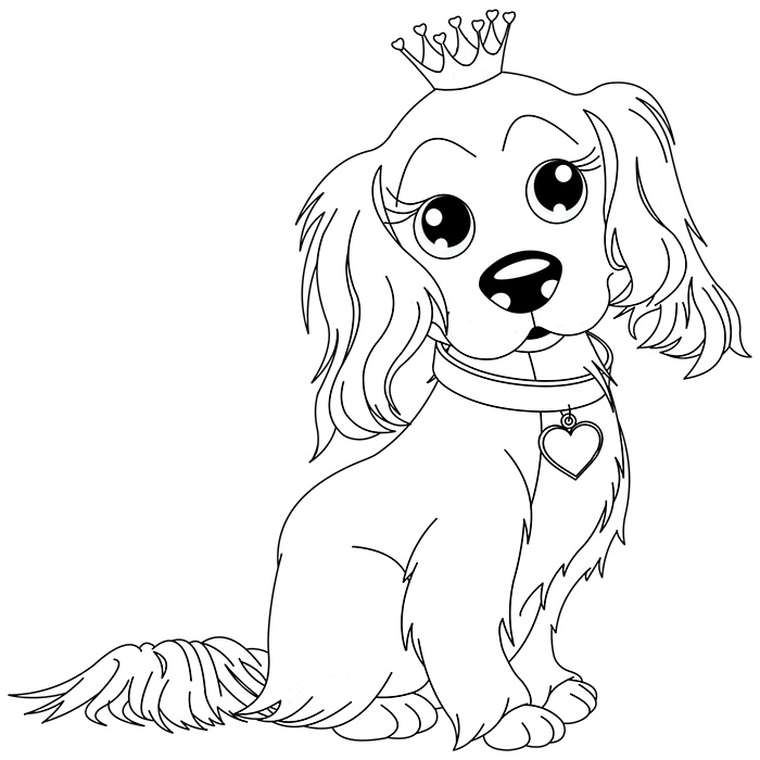 coloriage chien a imprimer gratuit