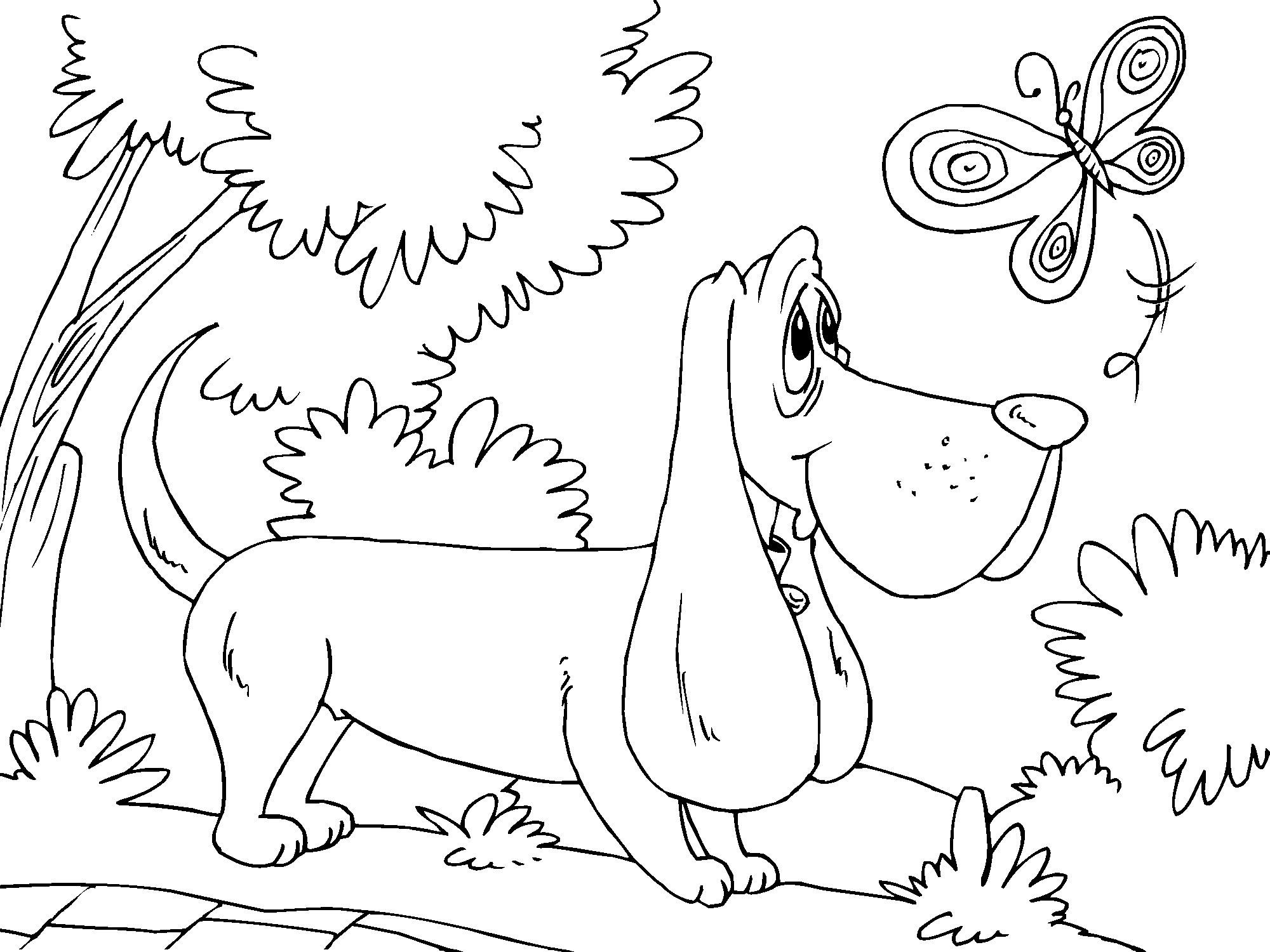 20 dessins de coloriage Chien De Chasse imprimer Voir le dessin