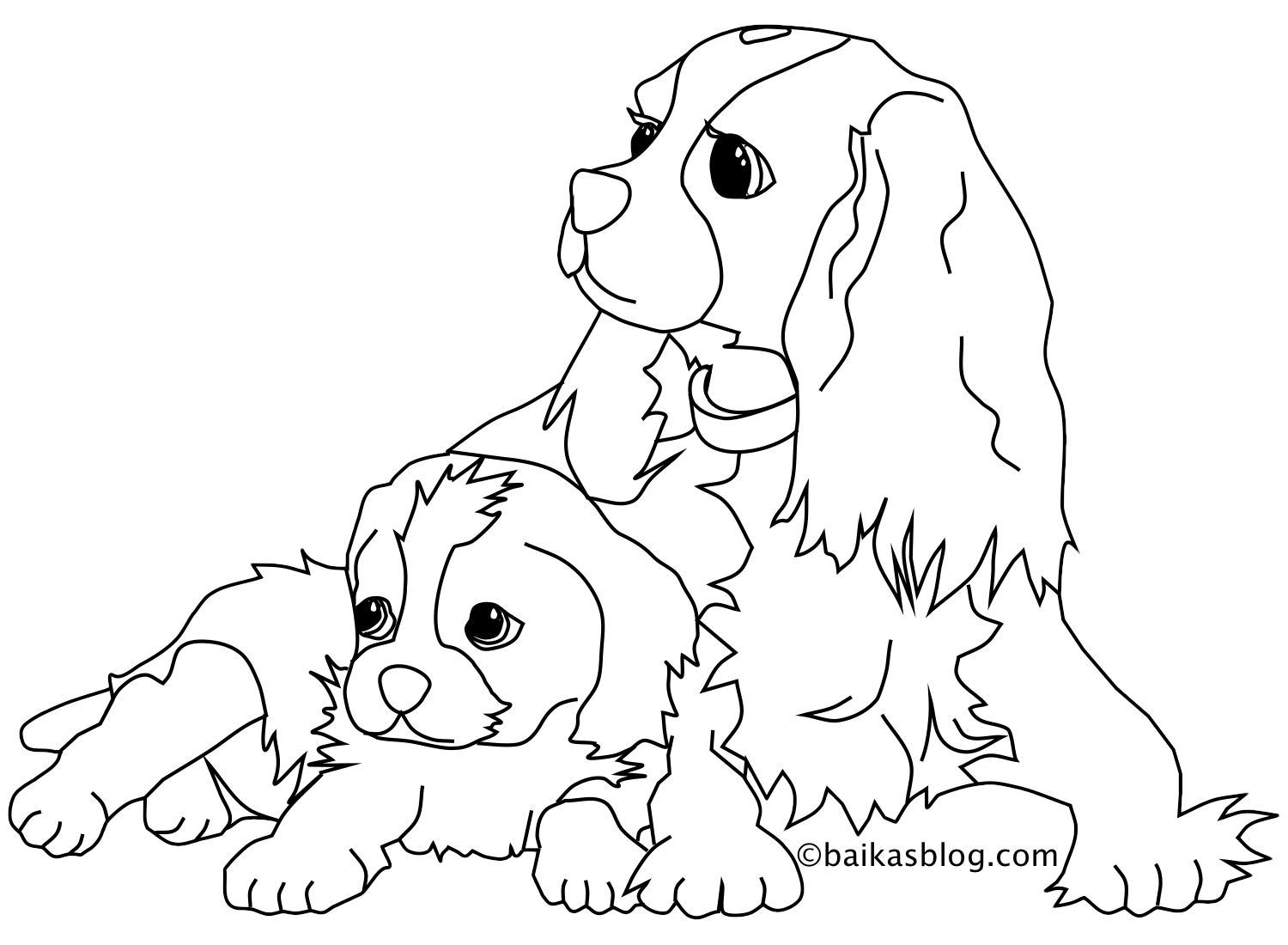 coloriage à imprimer de chien - PETIT CHIEN Coloriage petit chien en Ligne Gratuit a 