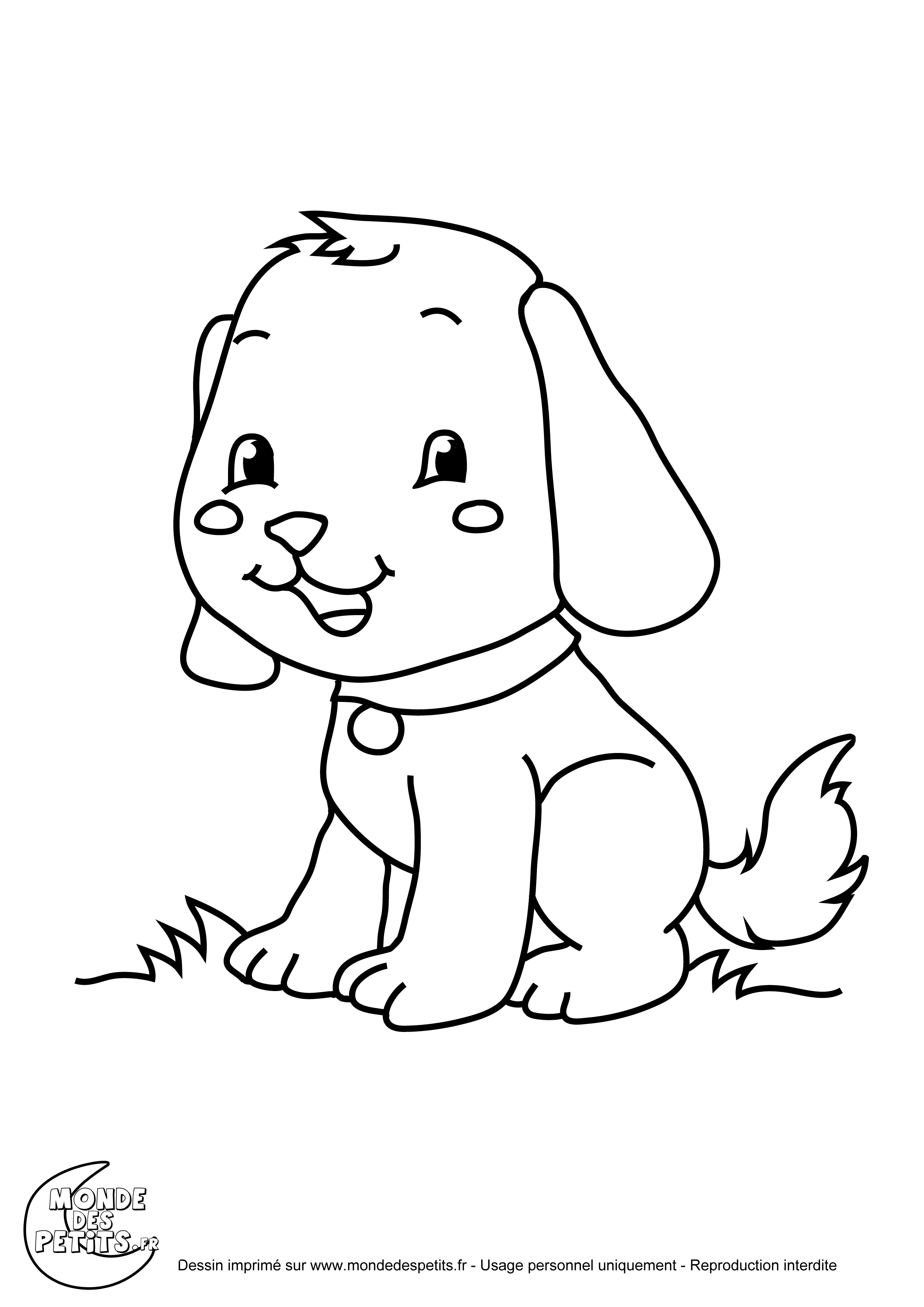 coloriage le chien