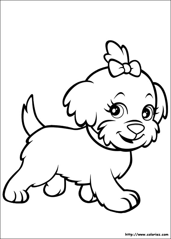 coloriage chien mira