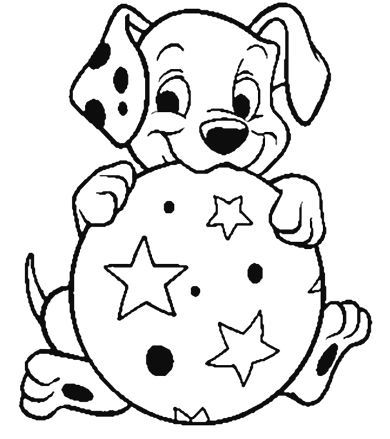 Coloriage Chien Avec Oeuf De Pques Coloriage Chiens