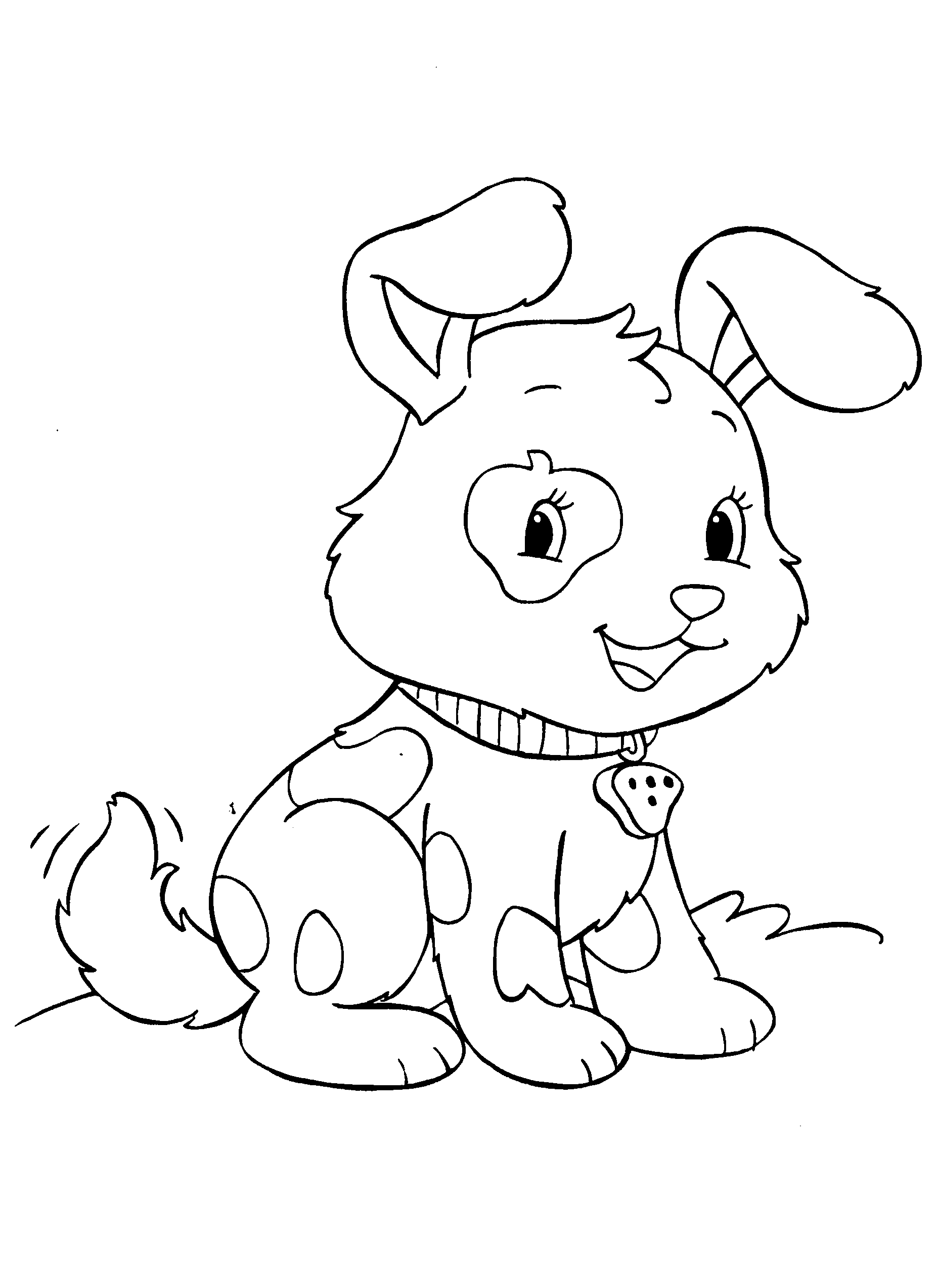 Coloriage De Bebe Chiens