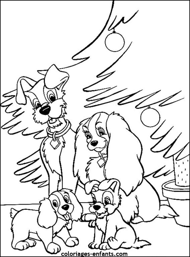 imprimer coloriage chien