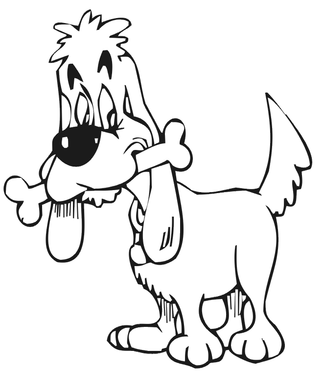 coloriage petit chien imprimer