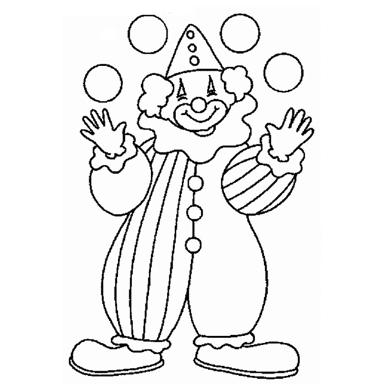 dessin jongleur cirque