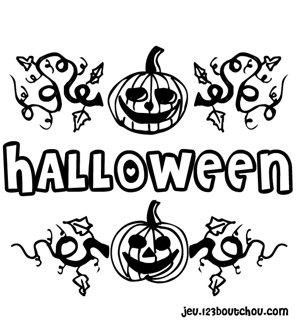 coloriage citrouille halloween gratuit imprimer