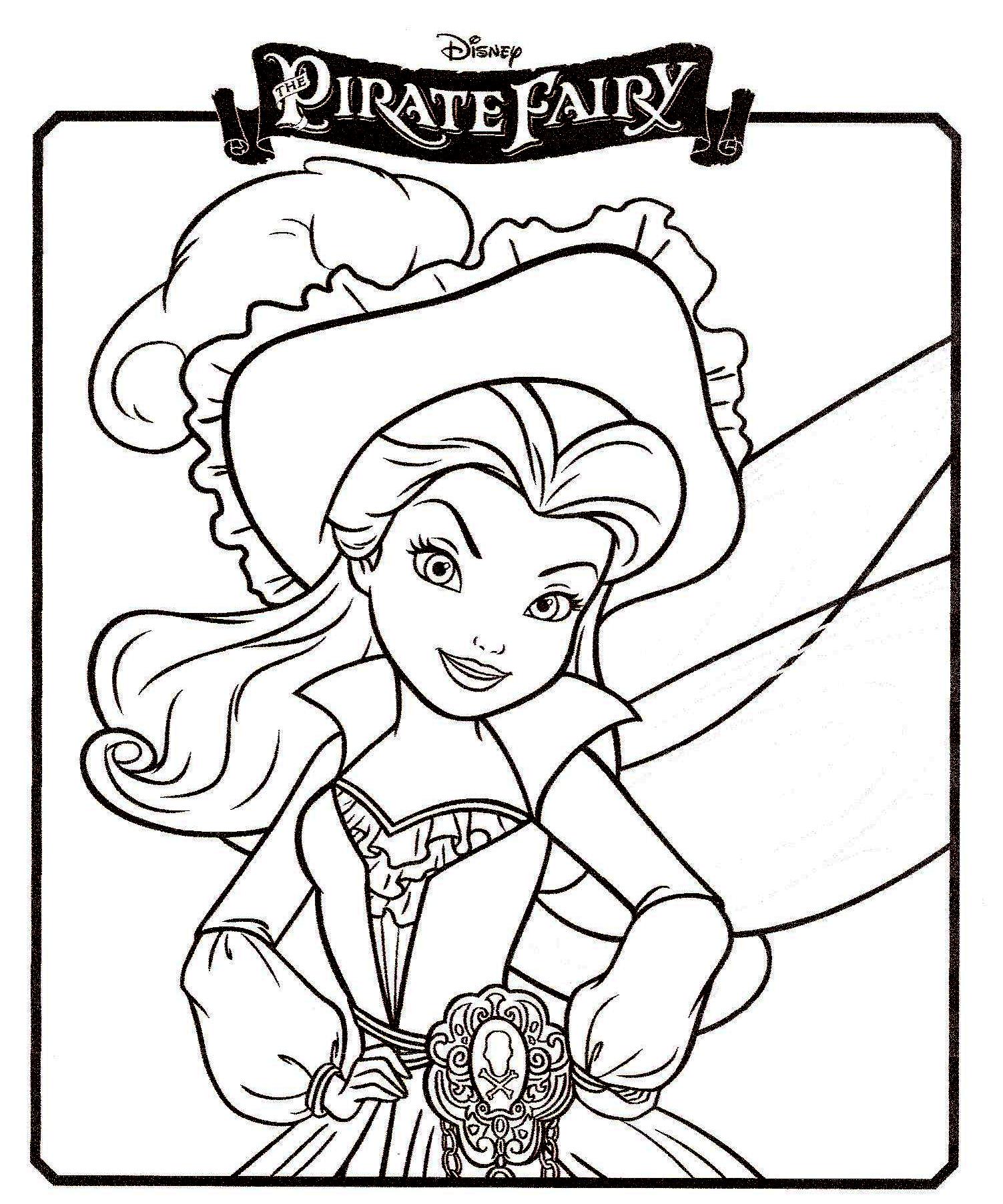 coloriage clochette et la fee pirate a imprimer