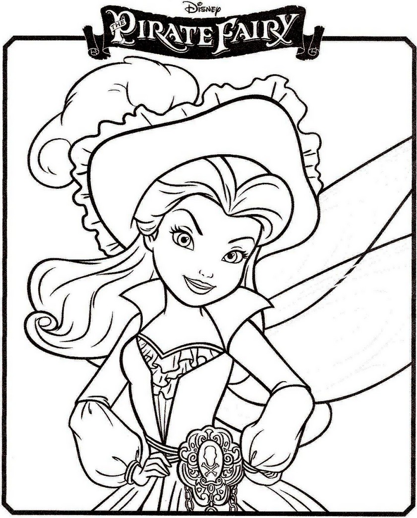 coloriage clochette et la fee pirate