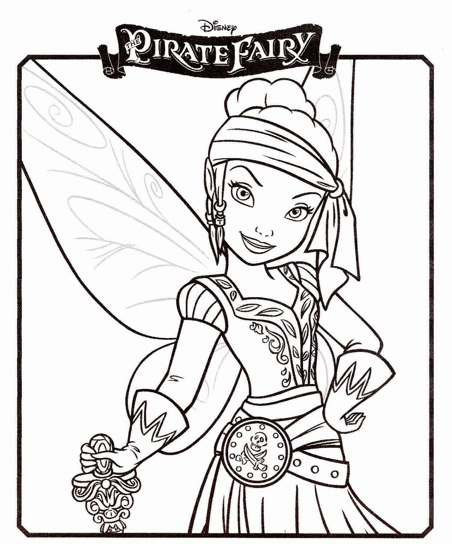 coloriage clochette et la fee pirate