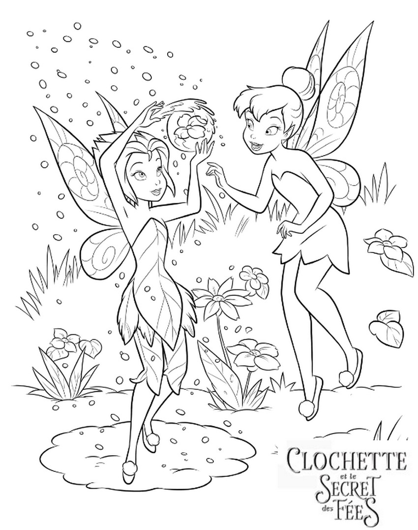 coloriage clochette et le secret des fees