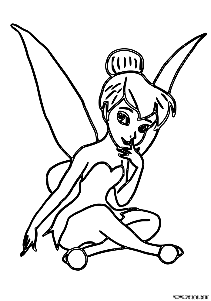 dessin fée clochette tinkerbell coloring