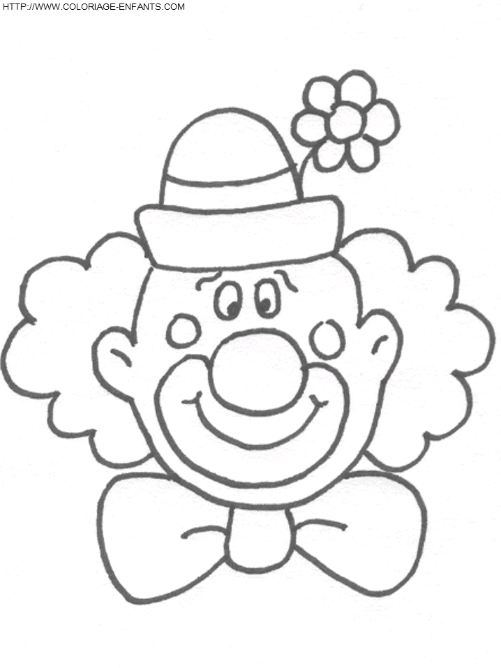 jeu coloriage à dessiner clown