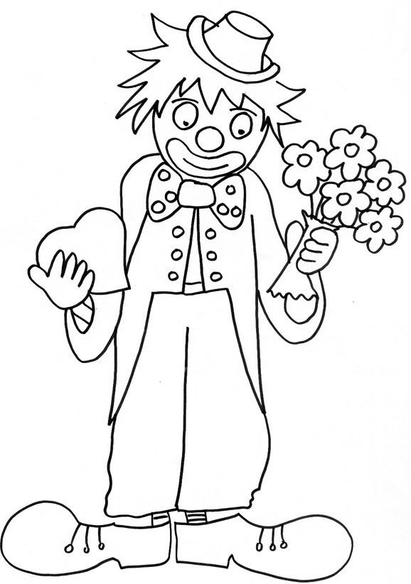 clown coloriage ligne