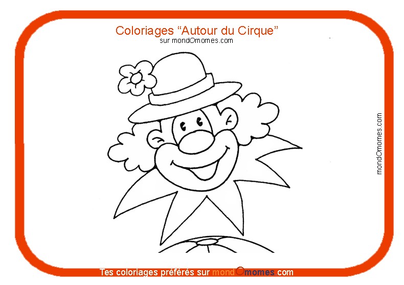 coloriage de clown sur hugo l escargot