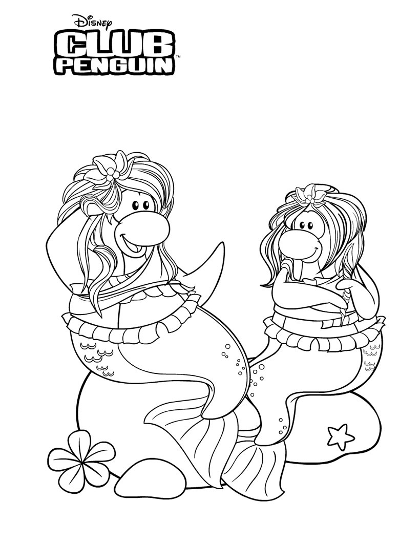 dessin  colorier a colorier club penguin