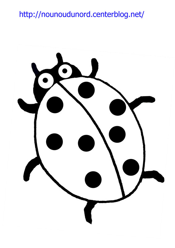 dessin simple coccinelle